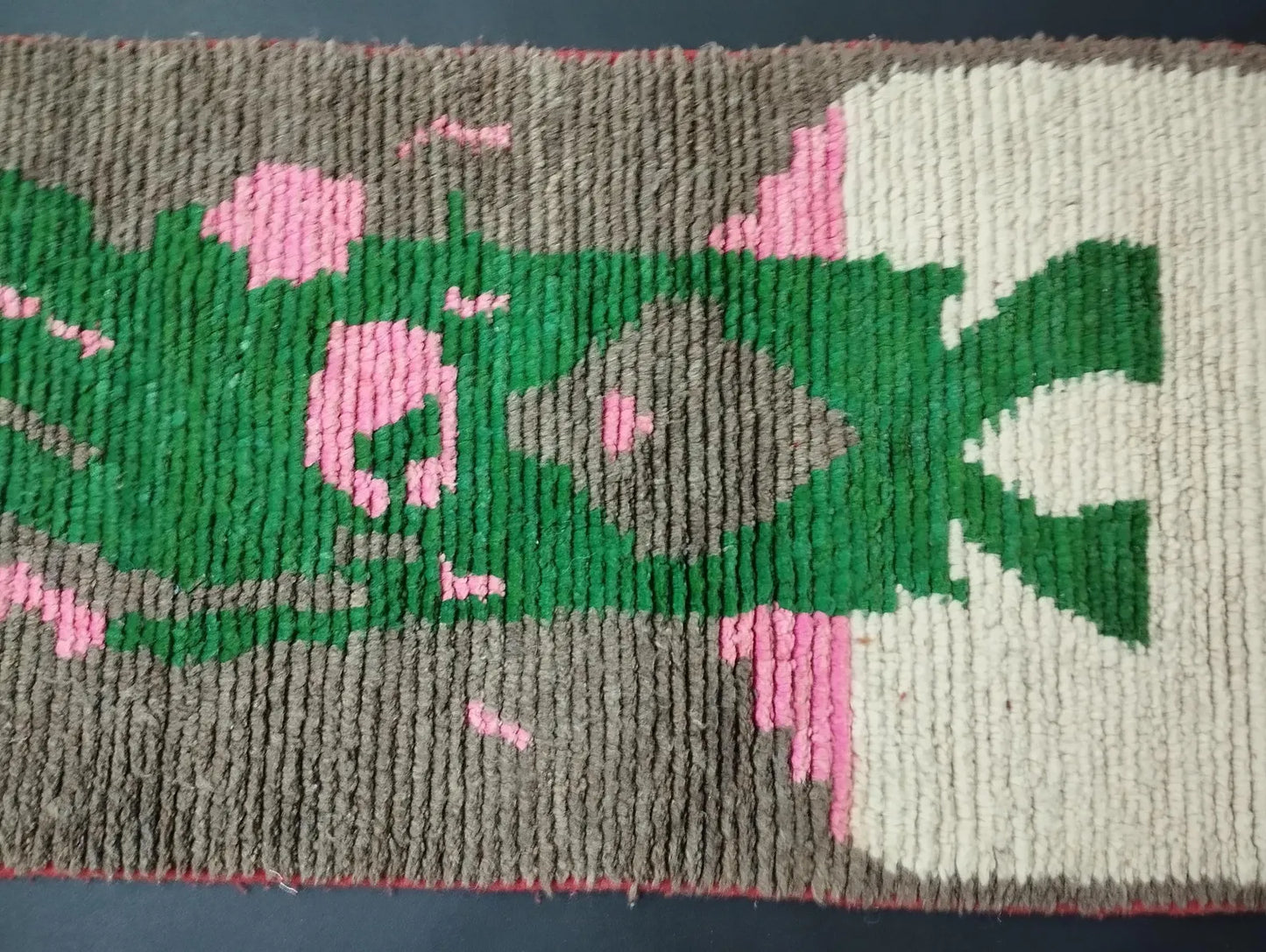 Custom Handmade Moroccan Boujaad Runner Rug - Colorful Berber Wool Rug - Hallway Carpet - Authentic Wool Rug Runner - Beni Ourain Style rug