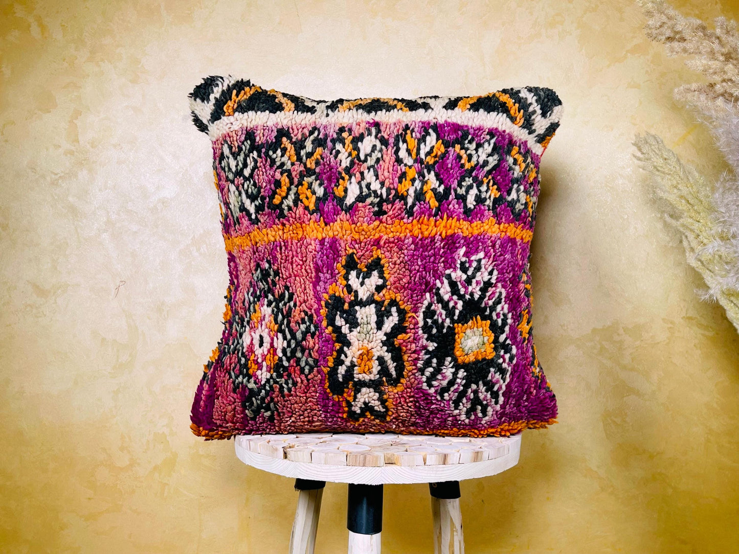 Vintage Kilim Pillow 20x20 inches, Home Decor, Handwoven moroccan Pillow, Moroccan Pillow, Decorative Throw Pillow, Kilim Cushion Cover