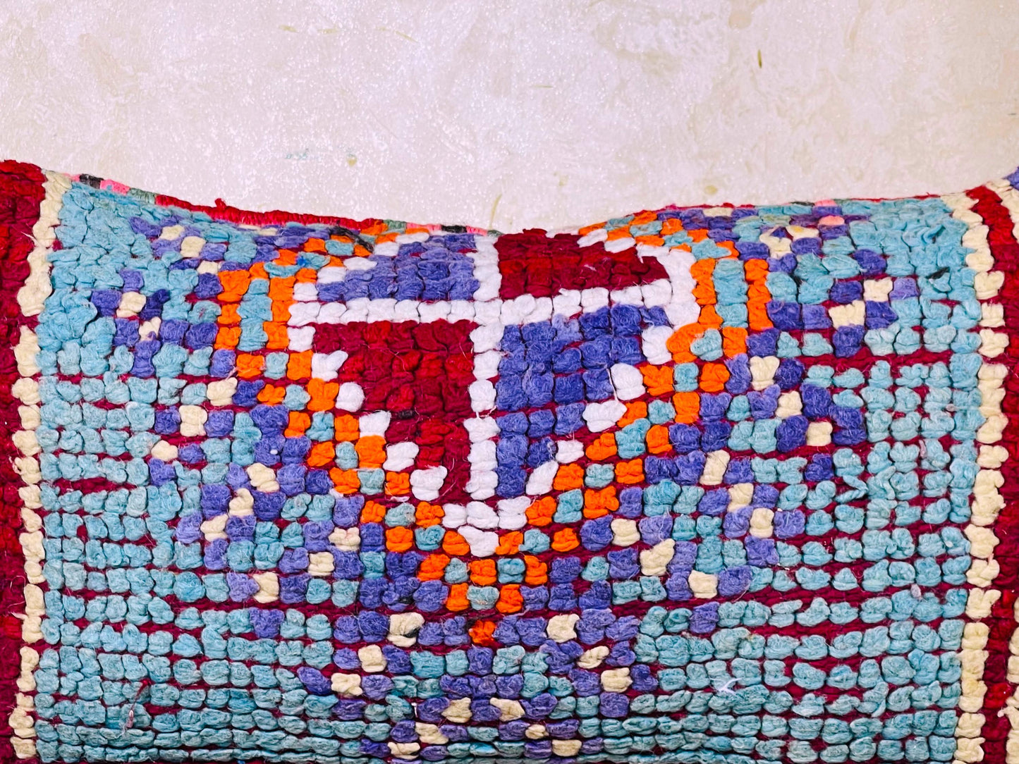 Vintage Moroccan pillow, kilim pillow, Vintage Moroccan cushion, Unstuffed Boho pillow, Sofa Home Decor, Moroccan Style pillow 12x23 in