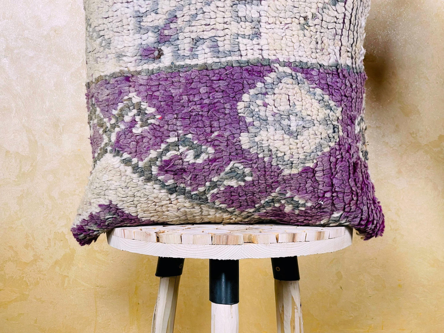 Vintage Gift Moroccan pillow, kilim pillow, Vintage Moroccan cushion, Unstuffed Boho pillow, Sofa Home Decor, Moroccan Style pillow 19x19 in