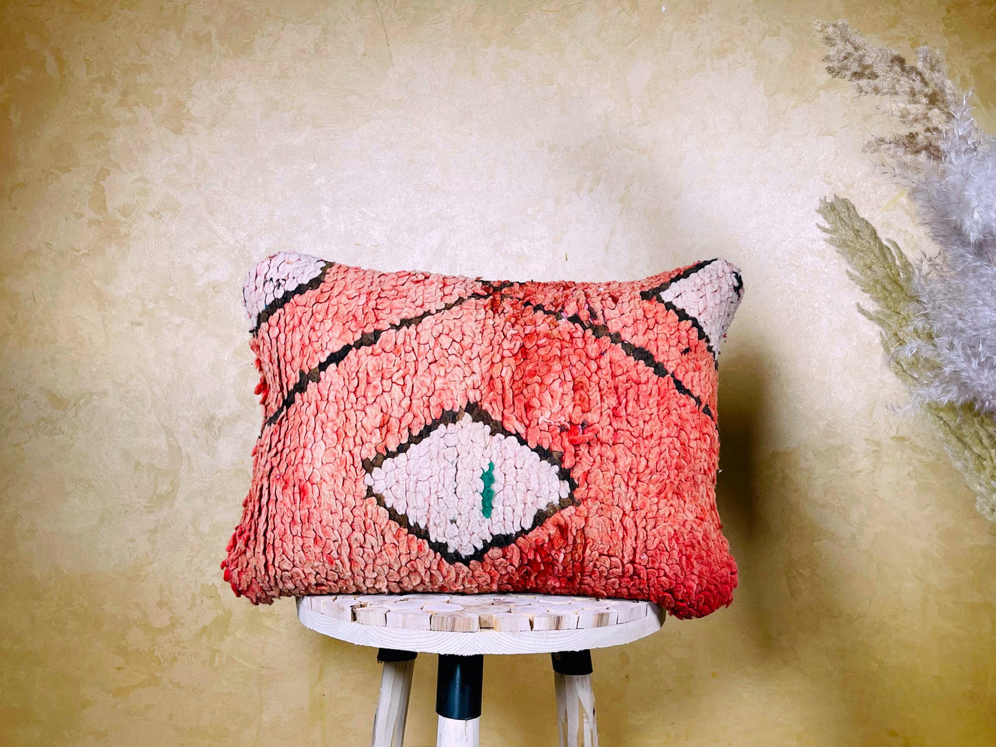 Vintage Gift Moroccan pillow, kilim pillow, Vintage Moroccan cushion, Unstuffed Boho pillow, Sofa Home Decor, Moroccan Style pillow 14x20 in