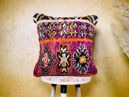 Vintage Kilim Pillow 20x20 inches, Home Decor, Handwoven moroccan Pillow, Moroccan Pillow, Decorative Throw Pillow, Kilim Cushion Cover