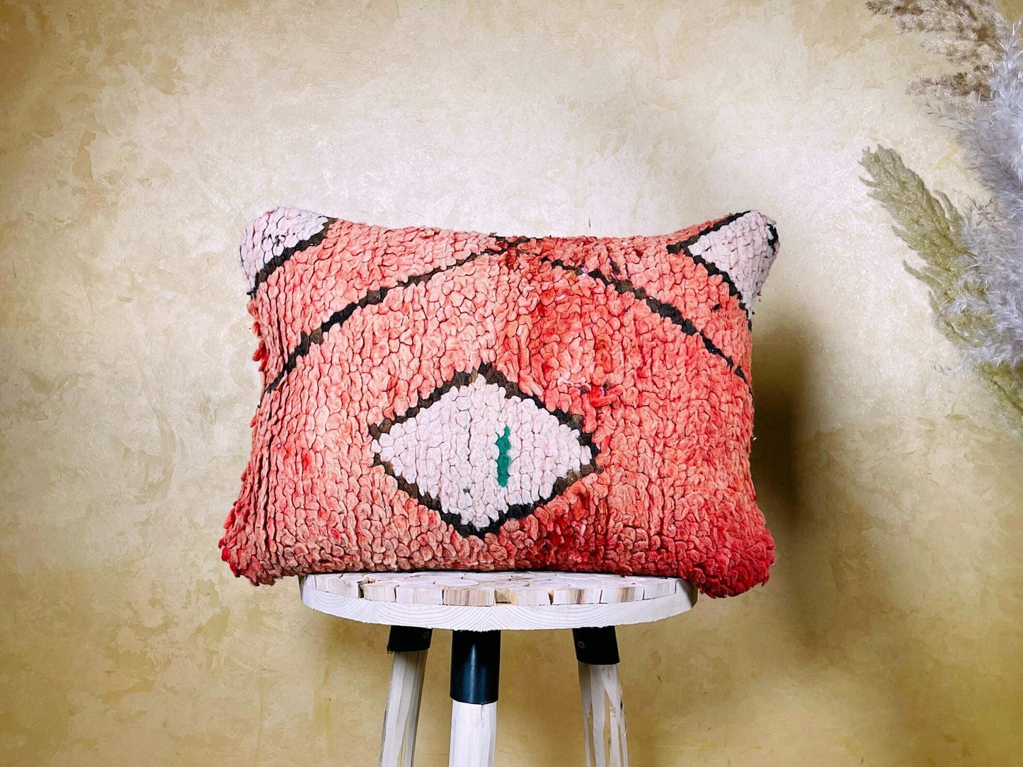 Vintage Gift Moroccan pillow, kilim pillow, Vintage Moroccan cushion, Unstuffed Boho pillow, Sofa Home Decor, Moroccan Style pillow 14x20 in
