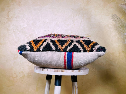 Vintage Kilim Pillow 20x20 inches, Home Decor, Handwoven moroccan Pillow, Moroccan Pillow, Decorative Throw Pillow, Kilim Cushion Cover
