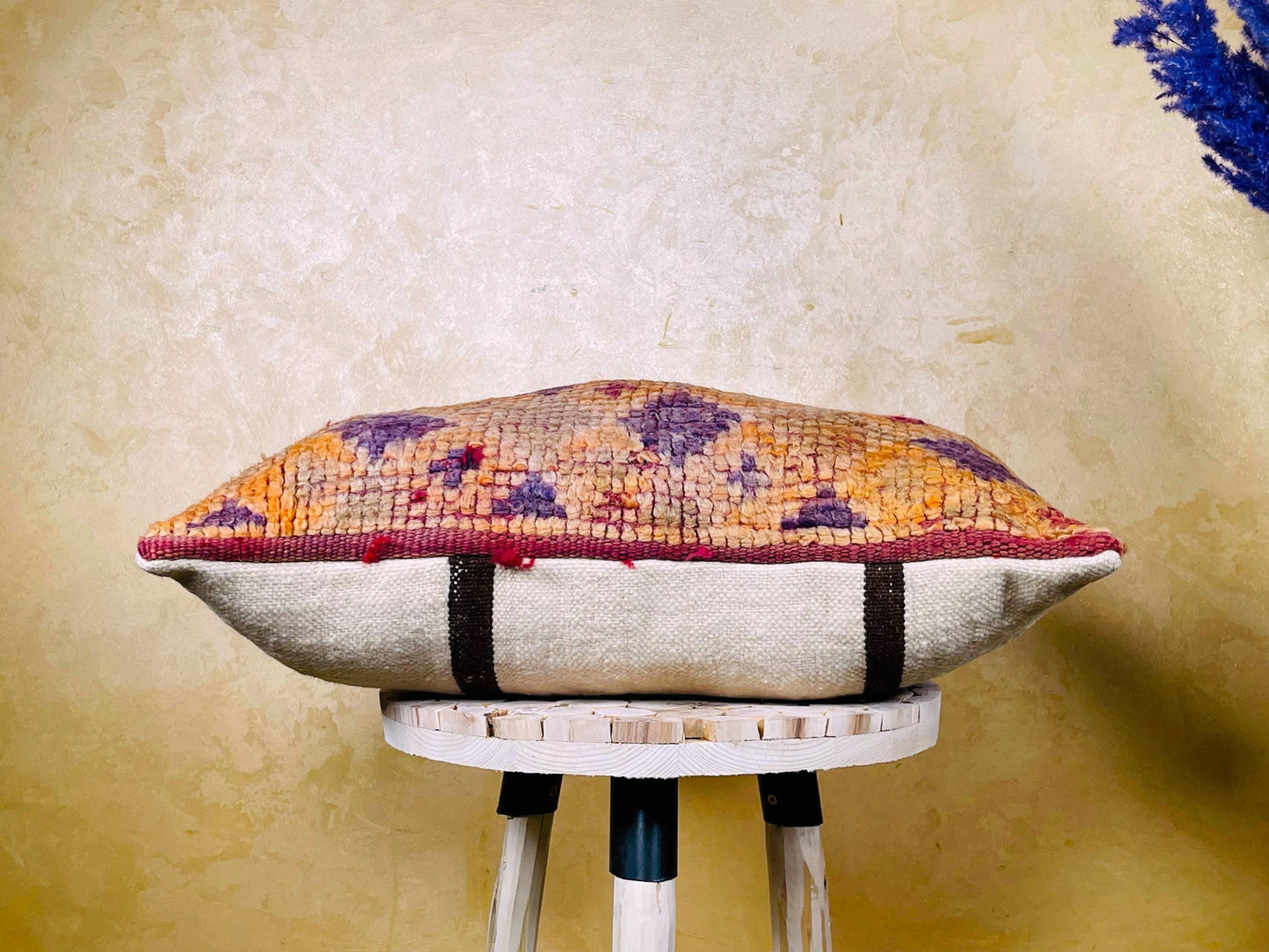 Vintage Kilim Pillow 14x21 inches, Home Decor, Handwoven moroccan Pillow, Moroccan Pillow, Decorative Throw Pillow, Kilim Cushion Cover